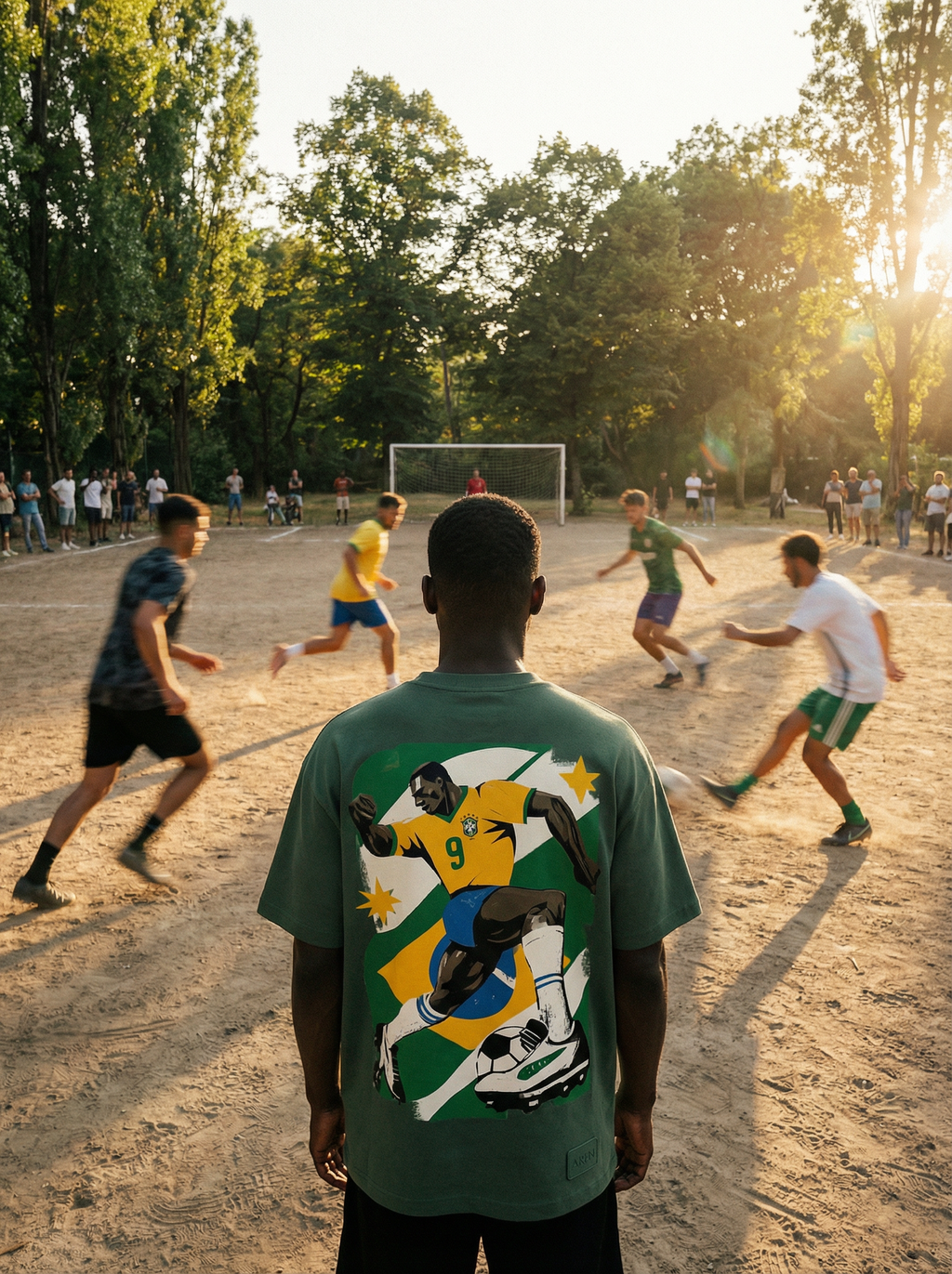 AREN Brasil — Camiseta Oversized · Drible em L