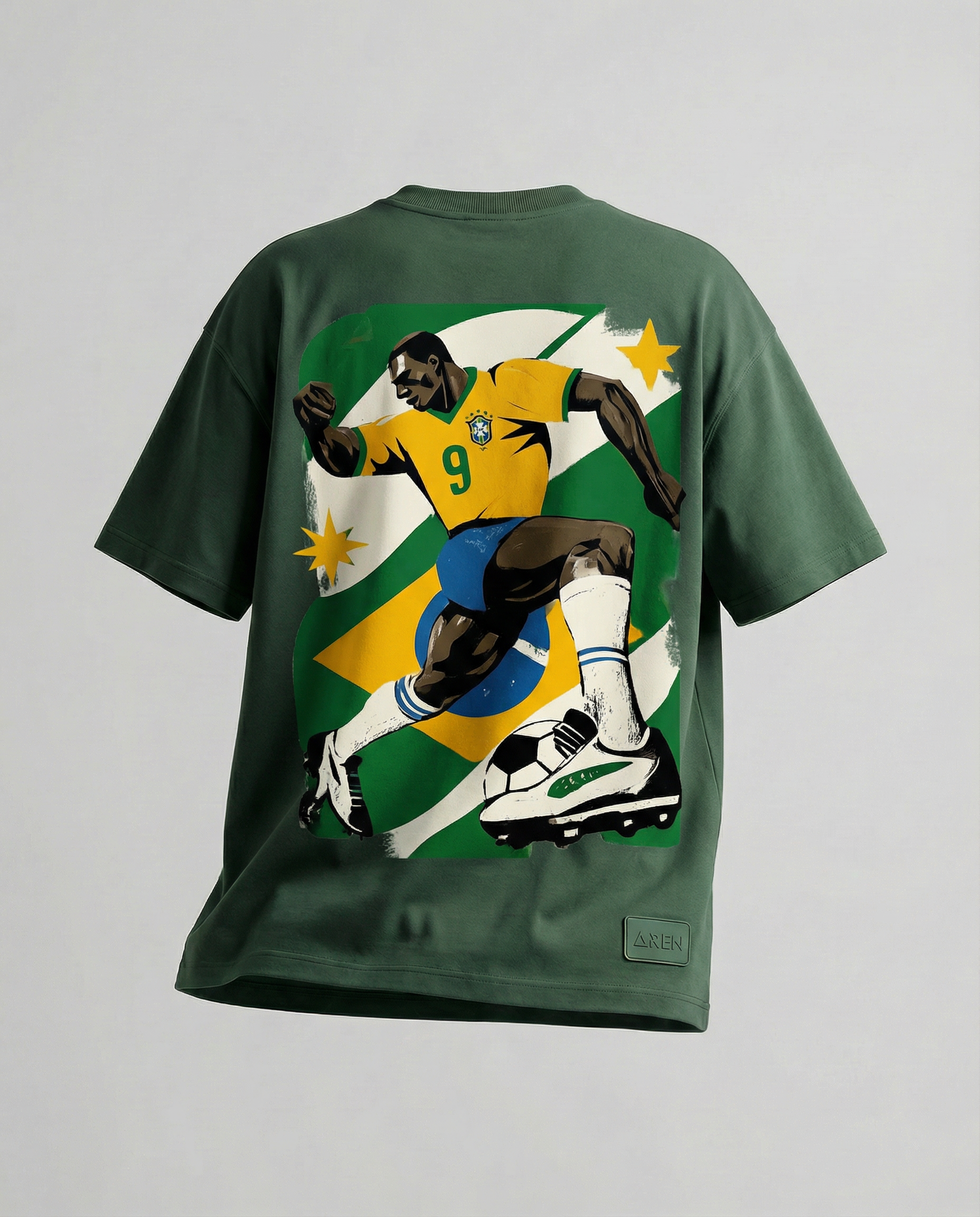 AREN Brasil — Camiseta Oversized · Drible em L