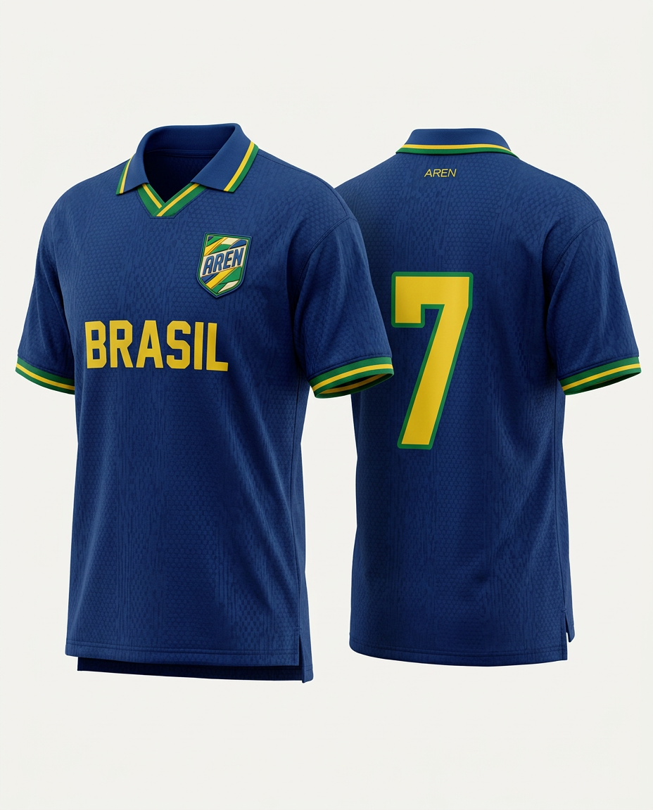 Camisa Brasil Azul — World Cup Series · AREN Brasil