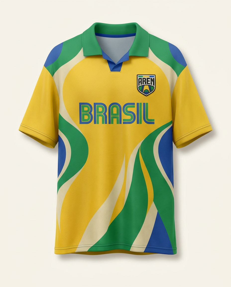Camisa Brasil Amarela — World Cup Series · AREN Brasil