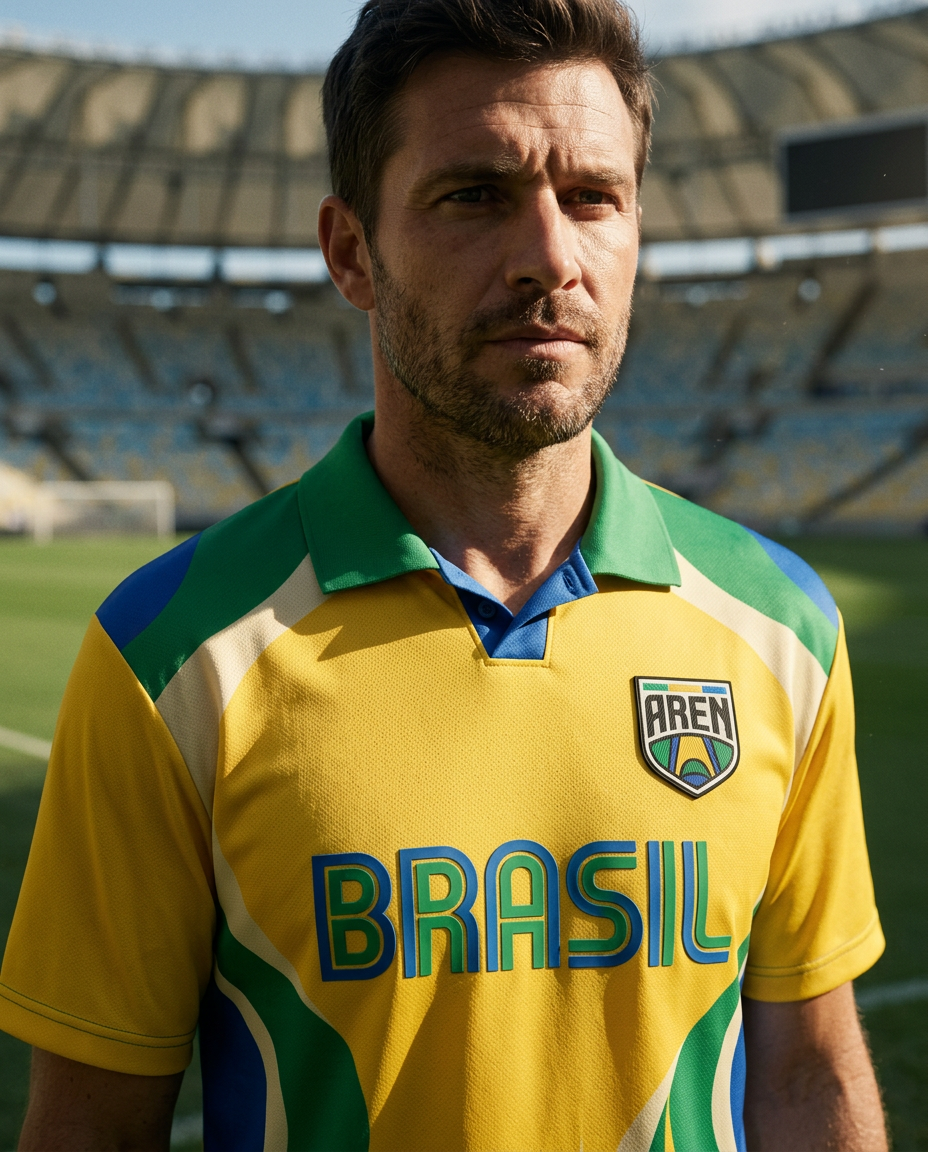 Camisa Brasil Amarela — World Cup Series · AREN Brasil