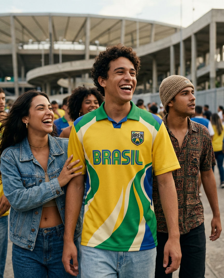 Camisa Brasil Amarela — World Cup Series · AREN Brasil