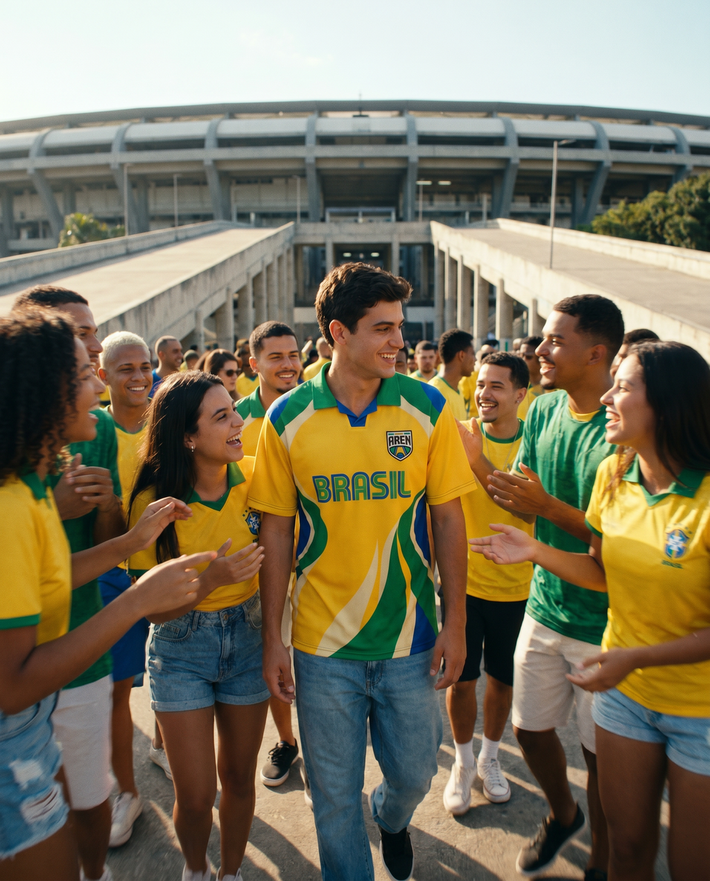 Camisa Brasil Amarela — World Cup Series · AREN Brasil
