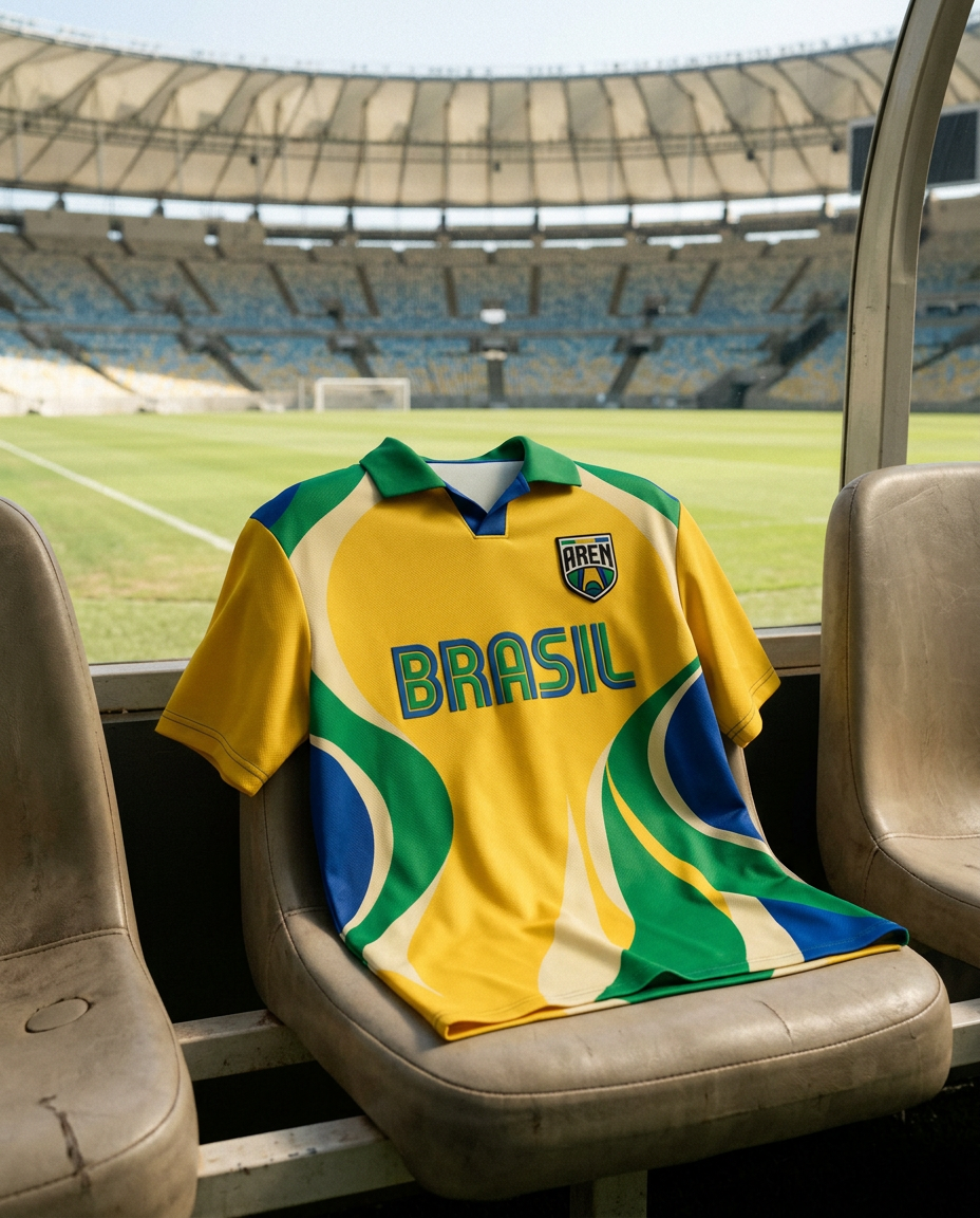 Camisa Brasil Amarela — World Cup Series · AREN Brasil