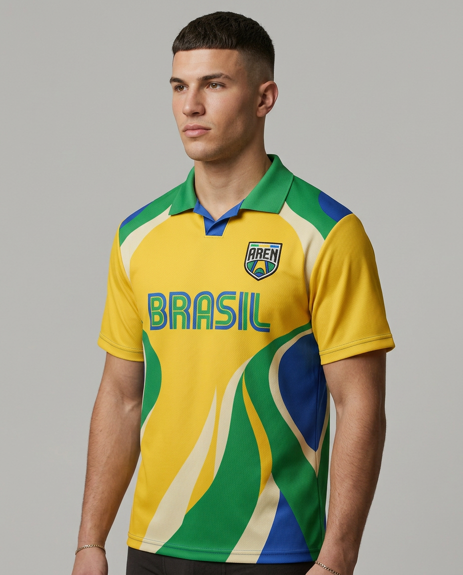 Camisa Brasil Amarela — World Cup Series · AREN Brasil