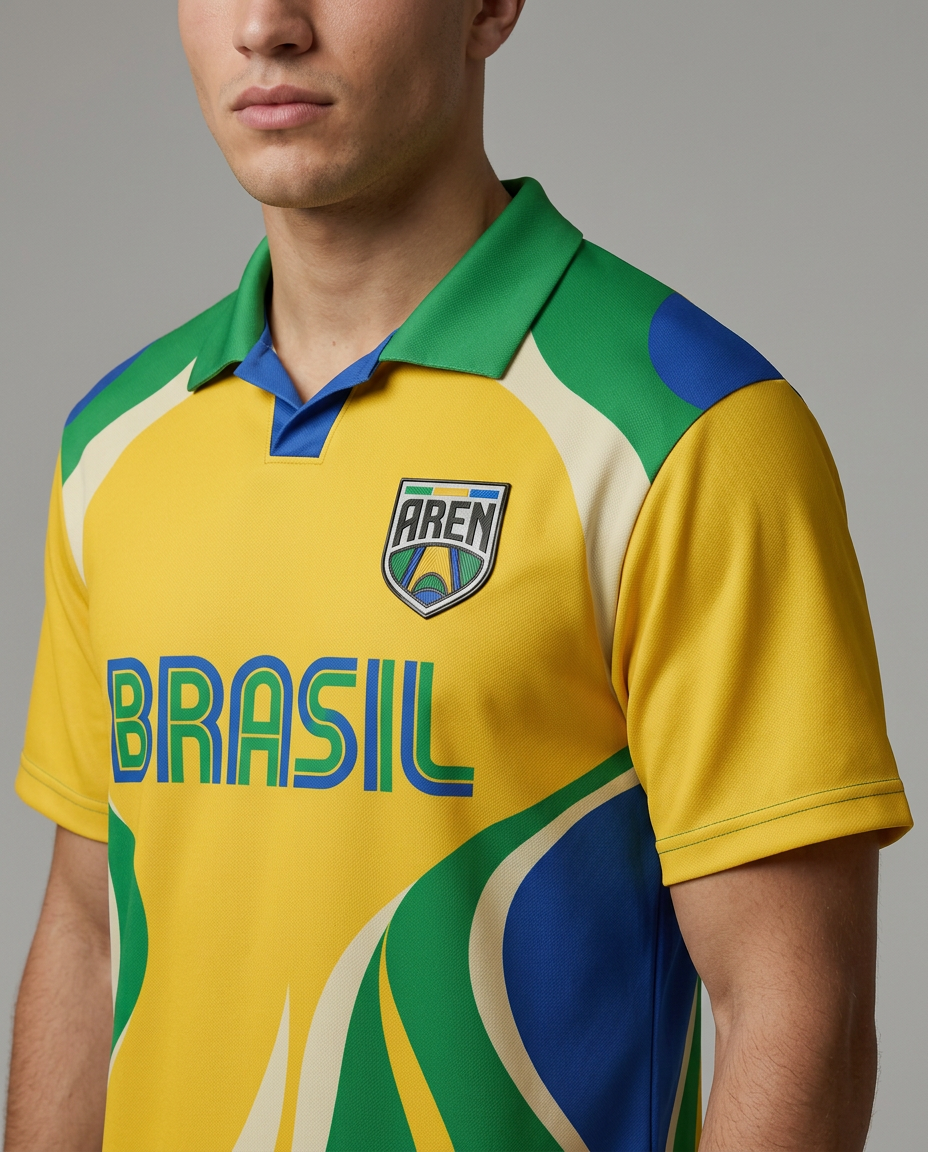 Camisa Brasil Amarela — World Cup Series · AREN Brasil