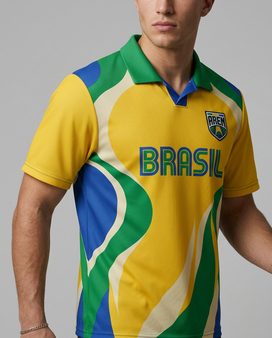 Camisa Brasil Amarela — World Cup Series · AREN Brasil