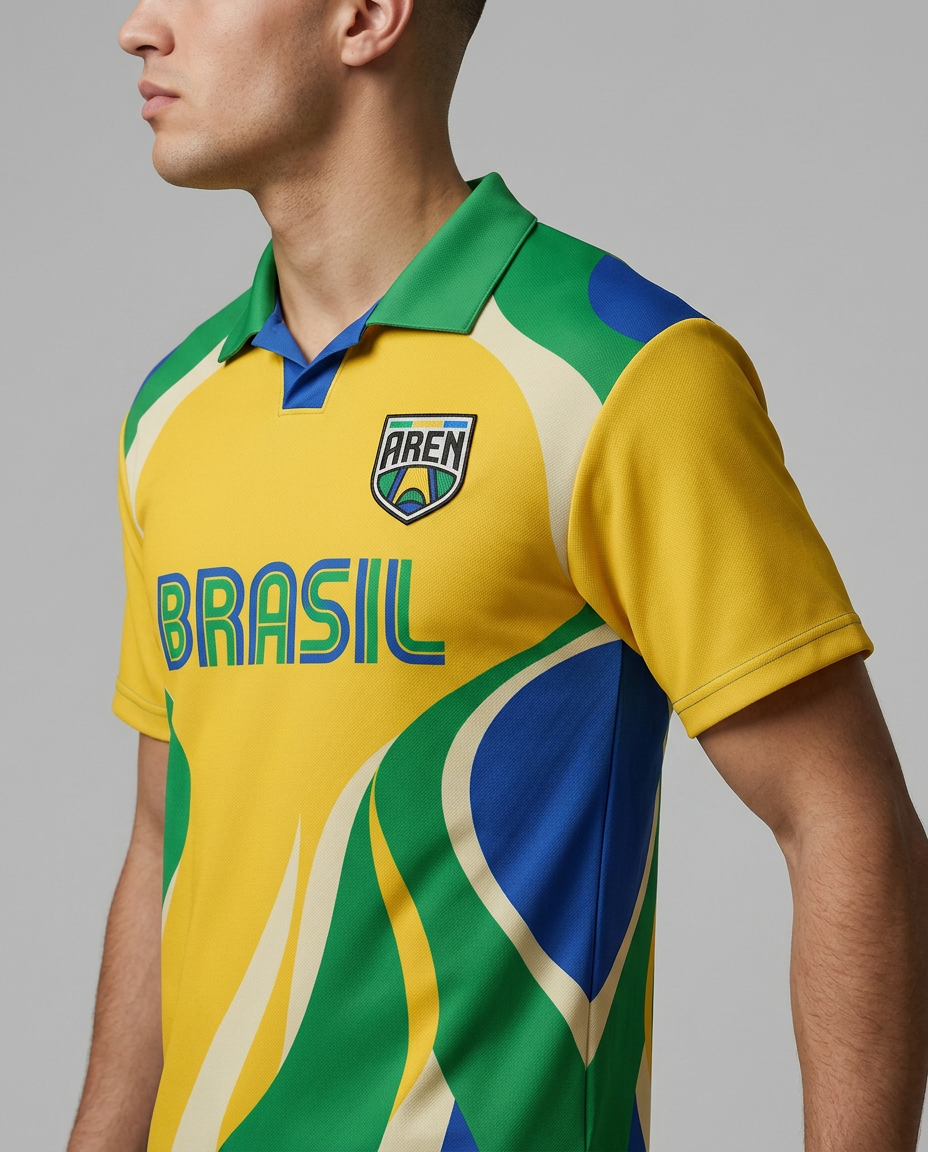 Camisa Brasil Amarela — World Cup Series · AREN Brasil