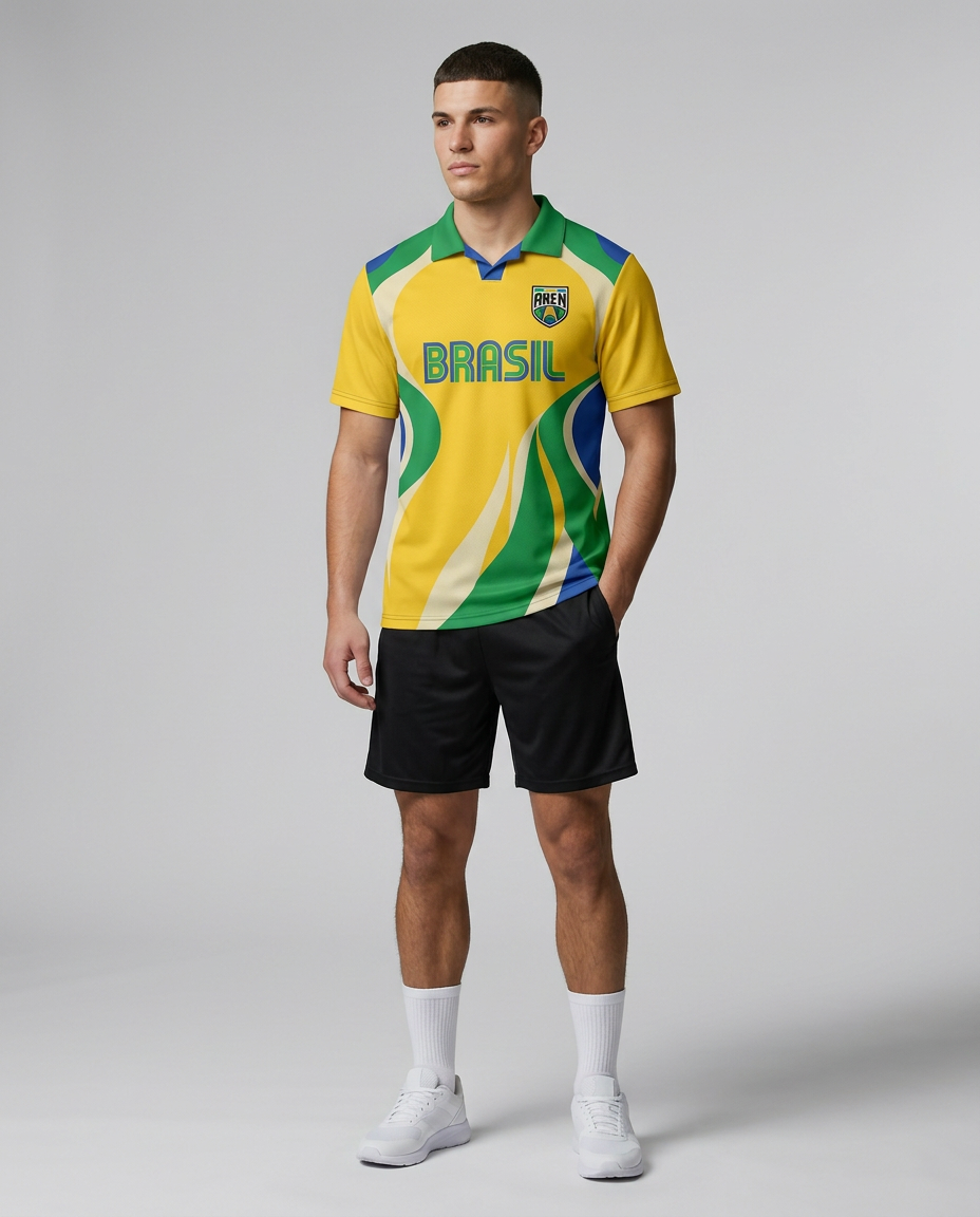 Camisa Brasil Amarela — World Cup Series · AREN Brasil